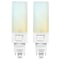 Luxrite Horizontal PL LED CFL Replacement Light Bulbs 3 CCT Selectable 11W 1450LM G24/G24Q/GX24Q Base 2-Pack LR24565-2PK - alternate 1